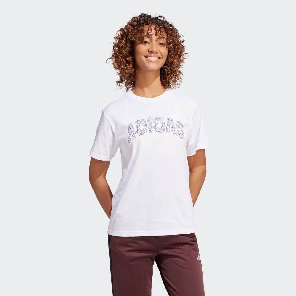 adidas 愛迪達 W T ILLU TEE 2 短袖上衣 女 白色-JJ4043