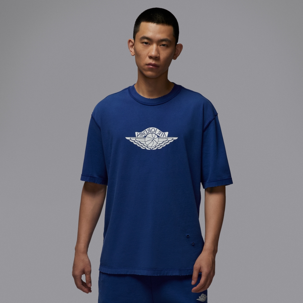 NIKE 耐吉 AS M J RARE AIR WSH 85 SS CREW 男 短袖上衣 藍色-IB3131485