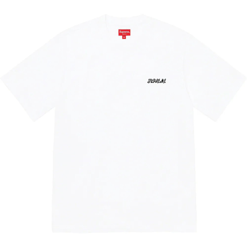 Supreme 23SS WASHED SCRIPT S/S TOP 短袖 上衣 短T 白 紫 藍 黃 棕 水洗