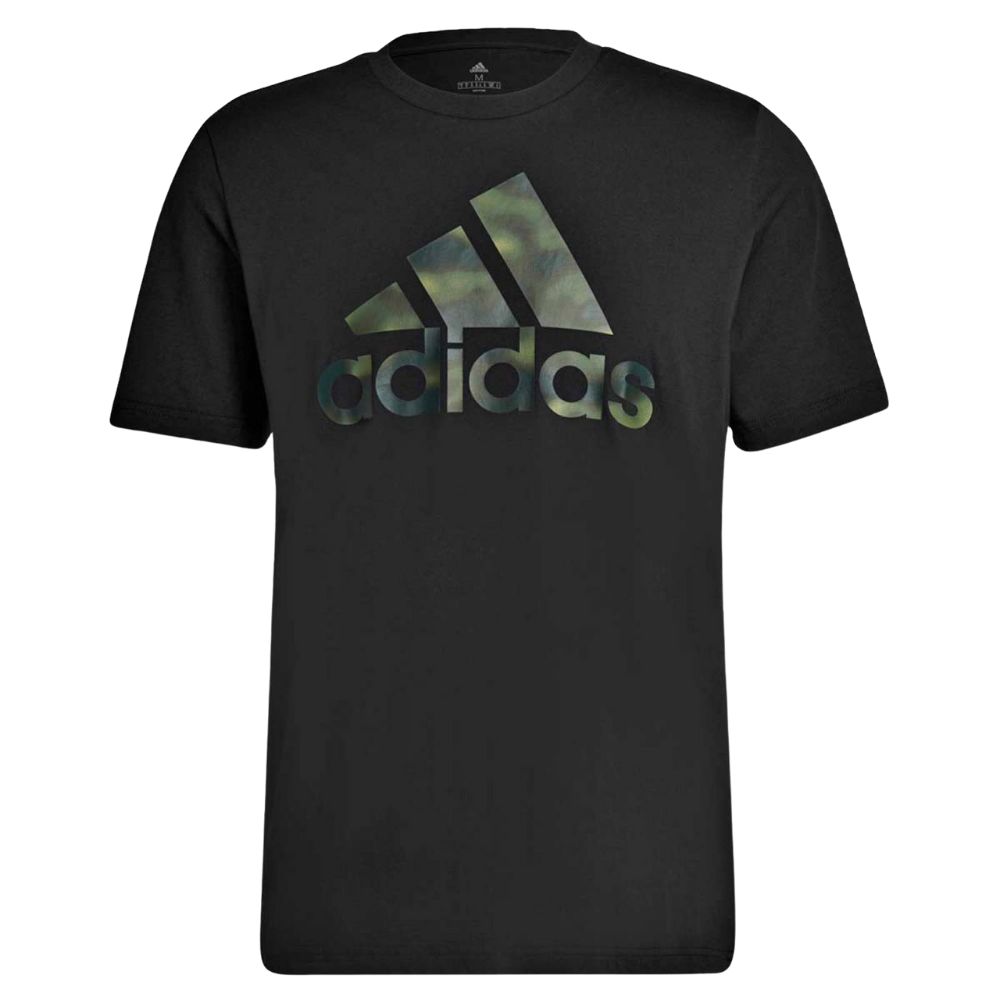 adidas 愛迪達 男款 Essentials Camo Print 短T 黑色迷彩 LOGO 上衣 圓領純棉休閒短袖 HL6934