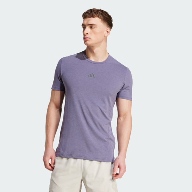 adidas 愛迪達 Adidas D4t Tee JX3289 男 T恤 運動上衣 休閒短袖 吸濕排汗 紫 亞版