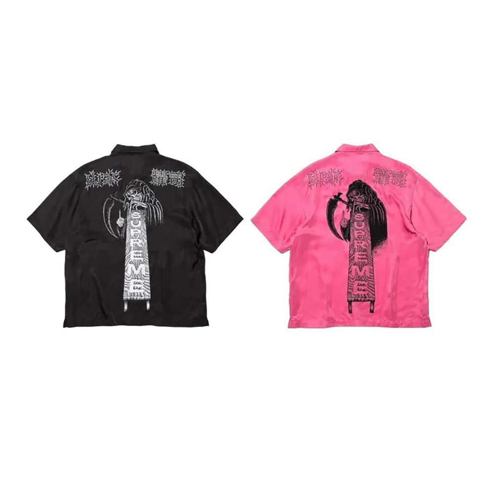 Supreme x Yohji Yamamoto FW25 Week3 Silk Zip Up S/S Shirt 黑 粉 拉鍊襯衫 襯衫 上衣 聯名 山本耀司