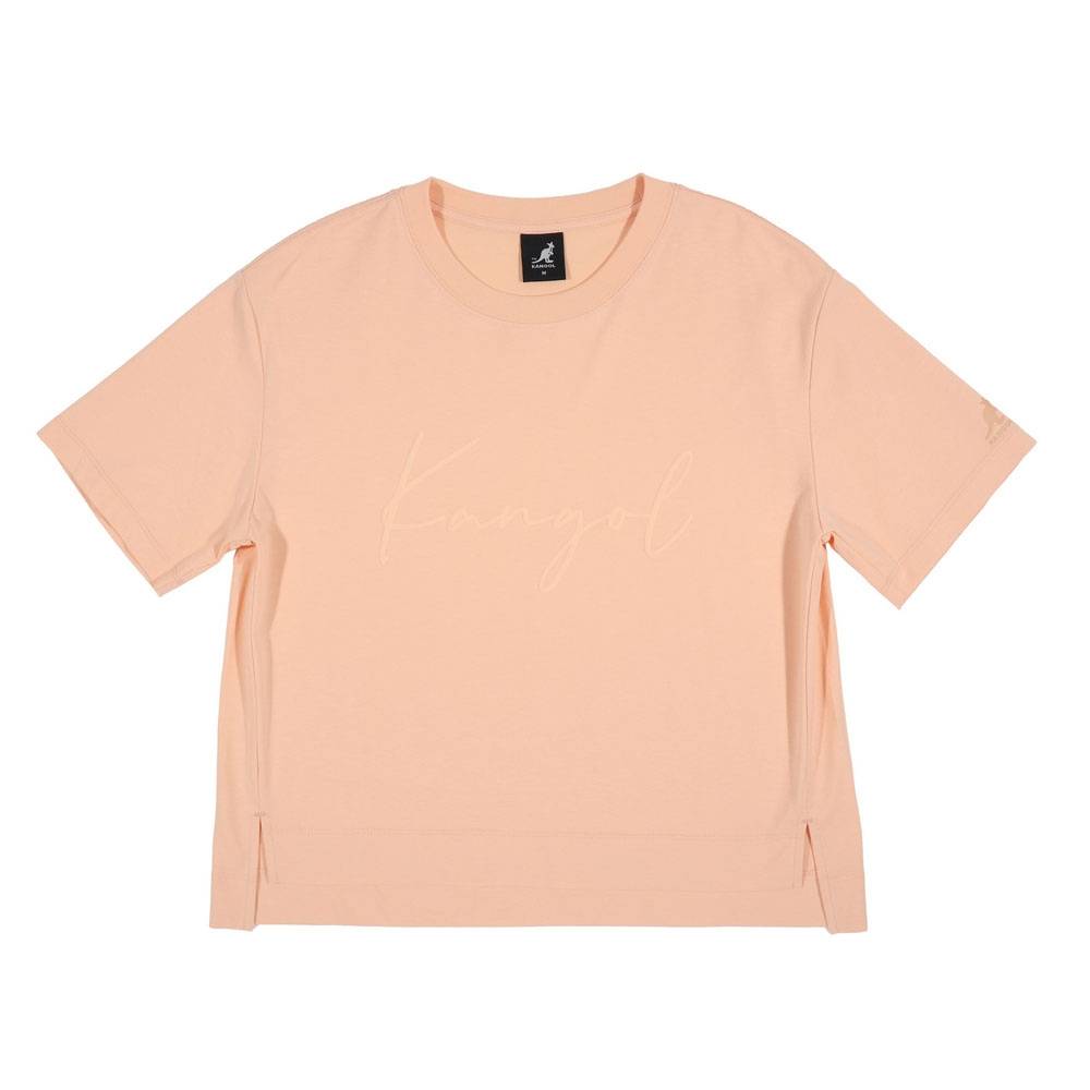 KANGOL 女 經典短寬版印花T 6522100741