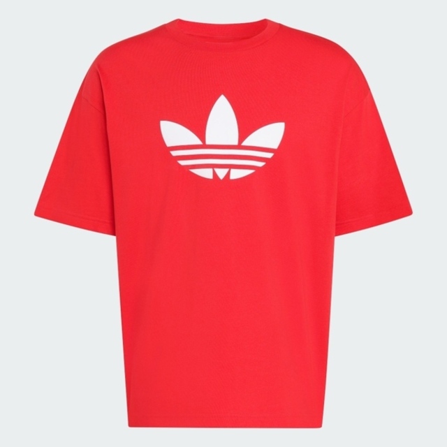 adidas 愛迪達 Adidas 愛迪達 Trefoil T-shirt KD4090 男 T恤 運動上衣 休閒短袖 紅 亞版 純棉