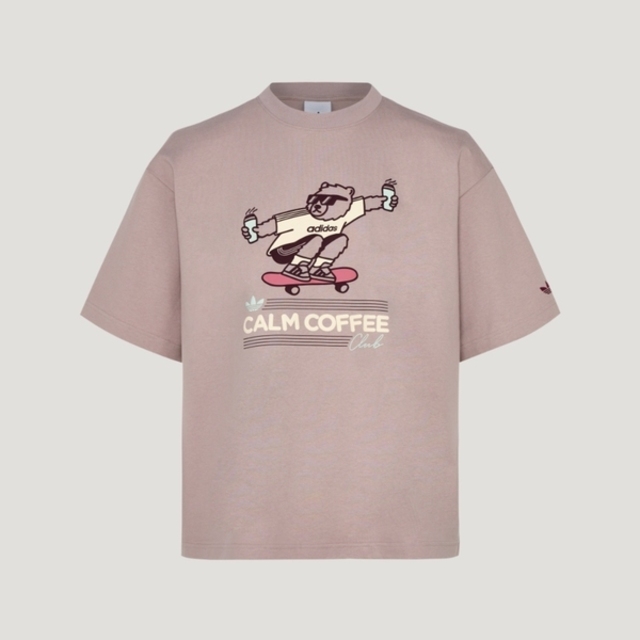 adidas 愛迪達 Adidas 愛迪達 Gfx Tee Ss 2 KY5740 男女 T恤 運動上衣 休閒短袖 灰紫 亞版 純棉