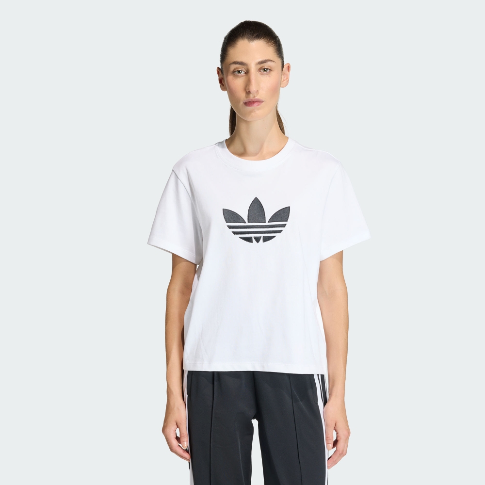 adidas 愛迪達 TREFOIL BOXY T 女 短袖上衣 KD6225