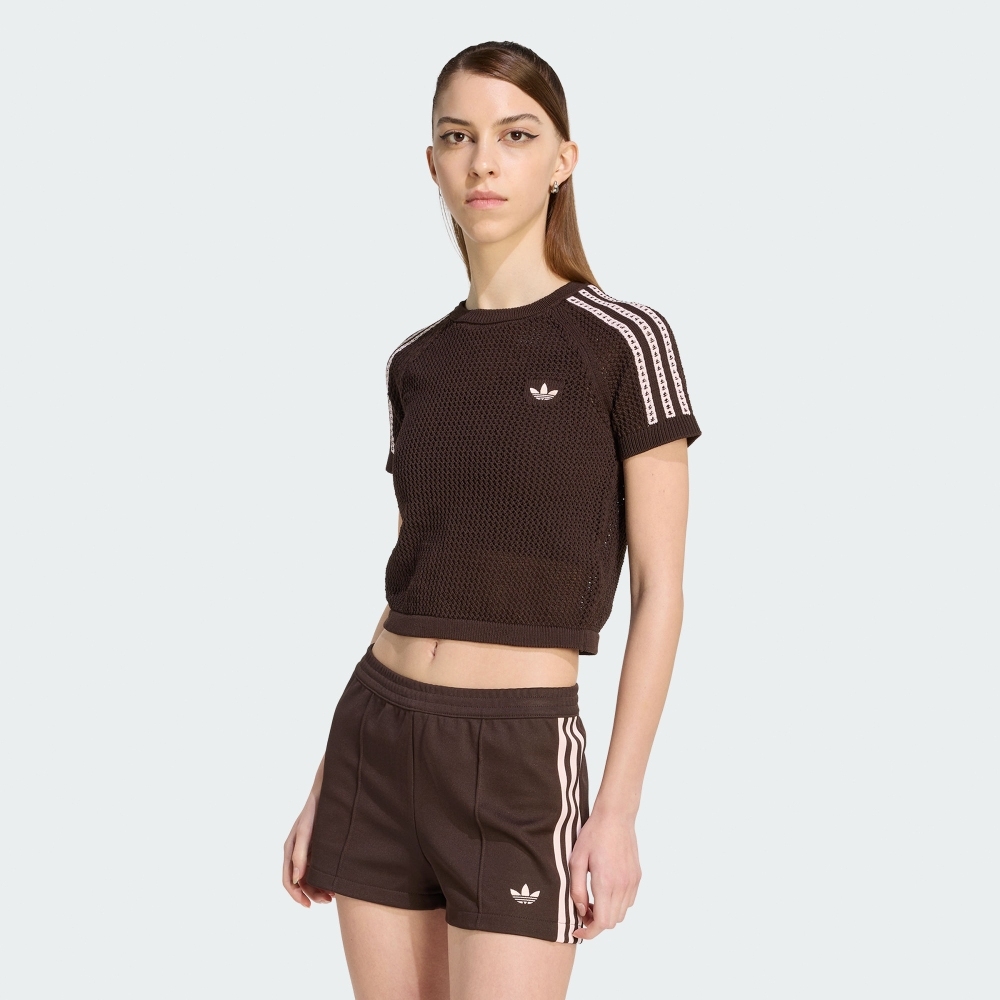 adidas 愛迪達 CROCHET TEE 女 短袖上衣 KC6480