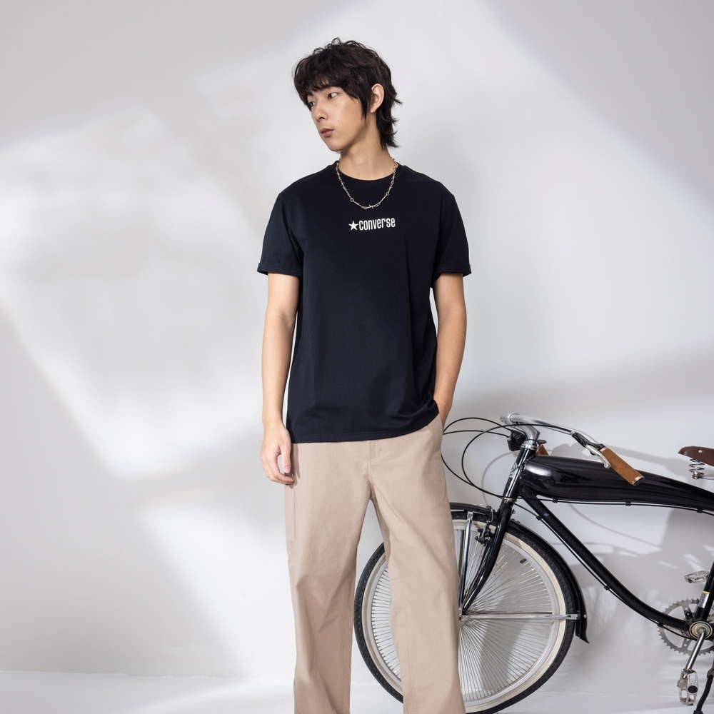 CONVERSE 匡威 SORONA LOGO TEE BLACK 男女 短袖上衣 UCJ782-023