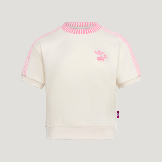 adidas 愛迪達 Adidas 愛迪達 W Tee Ss KY8315 女 T恤 運動上衣 休閒短袖 白 亞版 短版