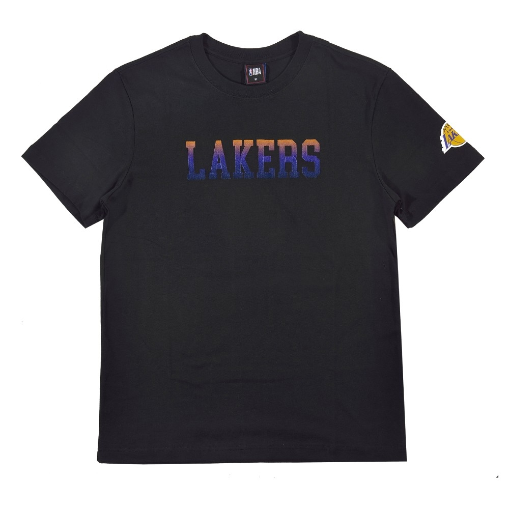 NBA 漸層隊名繡字 男女 短袖上衣 湖人隊 NBAPL_LALSS