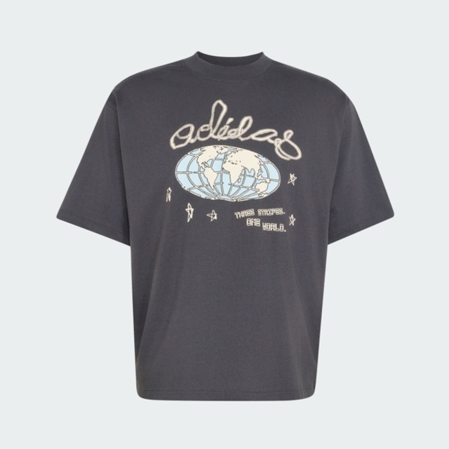 adidas 愛迪達 Adidas 愛迪達 Illust Gfx Tee KU9206 男 T恤 運動上衣 休閒短袖 碳黑 亞版 純棉
