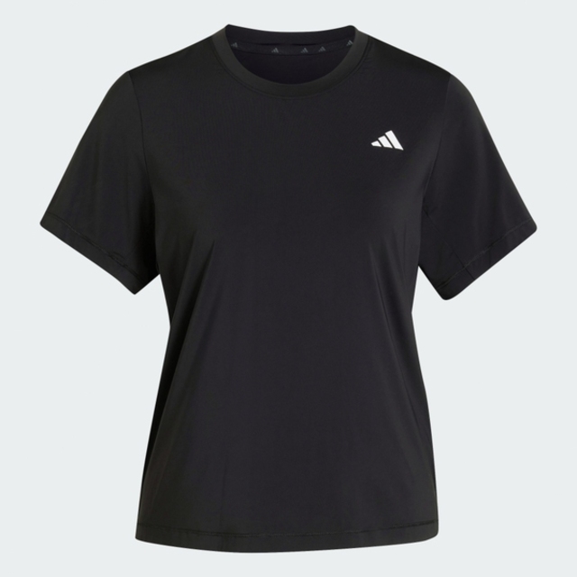 adidas 愛迪達 Adidas 愛迪達 Pl Ess R Tee KW4399 女 T恤 運動上衣 休閒短袖 黑 亞版 吸濕排汗