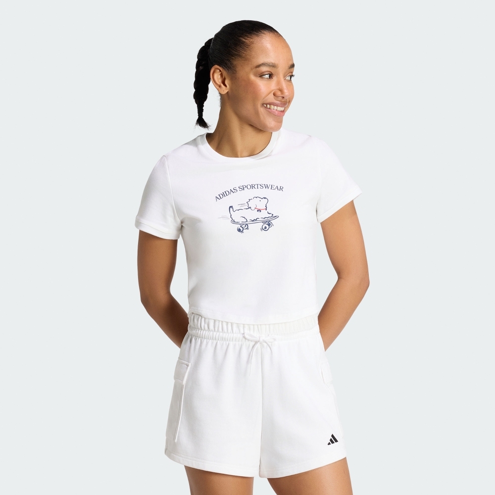 adidas 愛迪達 ANIMAL POP T 2 女 短袖上衣 KT2775