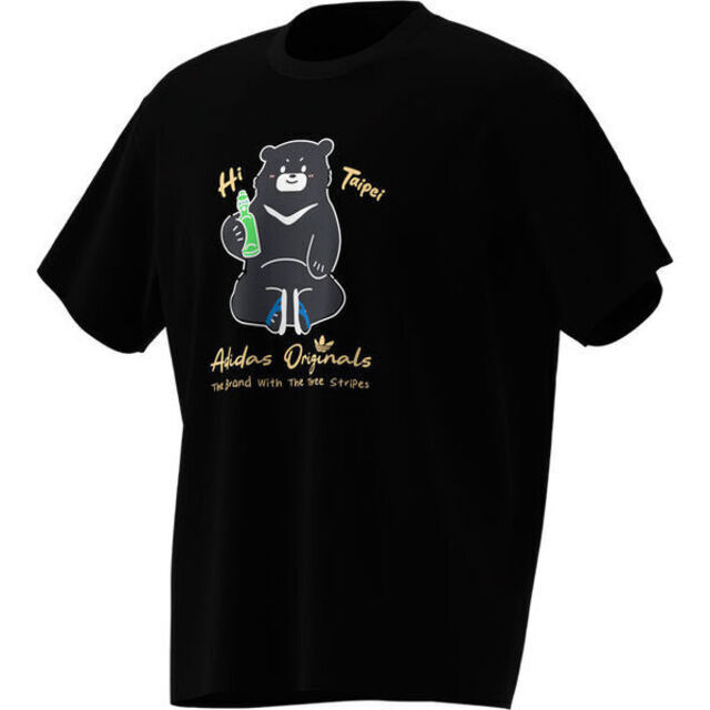 adidas 愛迪達 Adidas 愛迪達 Bear Ss Tee LF5891 男女 小熊 T恤 休閒短袖 黑 亞版 台北 彈珠汽水