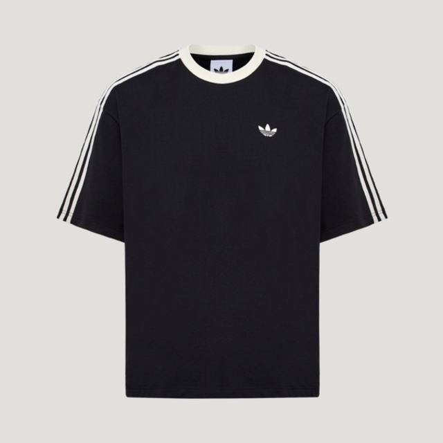 adidas 愛迪達 Adidas 愛迪達 Ovsz Tee U KT7778 男 T恤 運動上衣 休閒短袖 純棉 黑