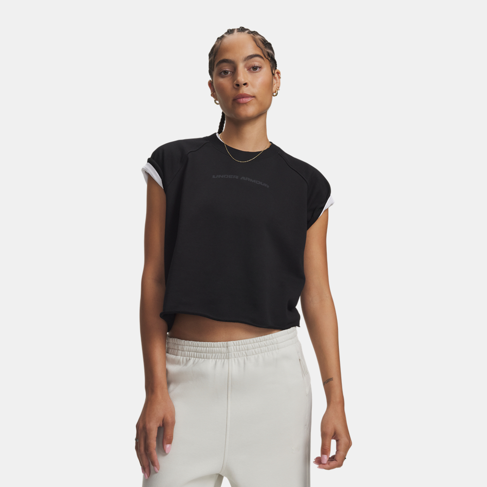 Under Armour 安德瑪 女 Icon Cut Off 短T-Shirt 女 短袖上衣 6013538-008