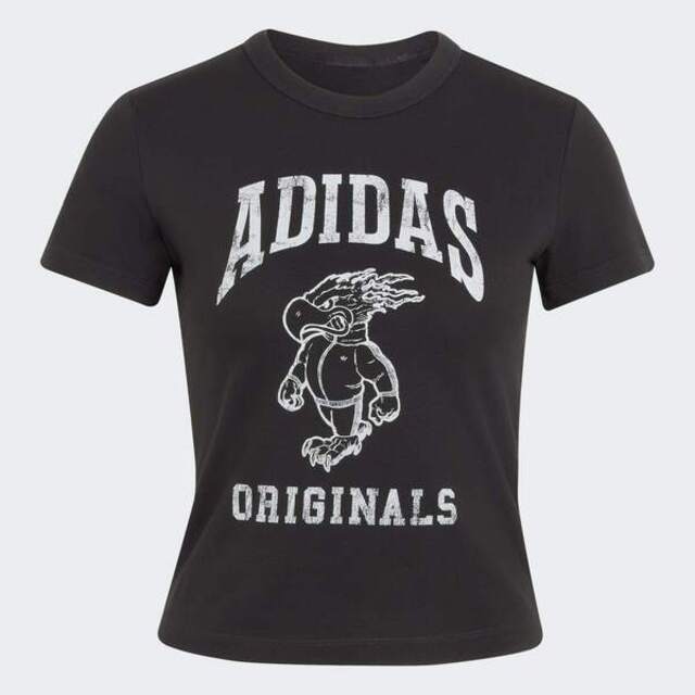 adidas 愛迪達 Adidas 愛迪達 Tee KR7089 女 T恤 運動上衣 休閒短袖 印花 黑