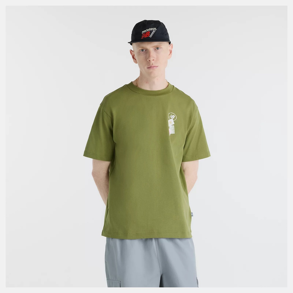 New Balance 紐巴倫 國際郵票全體城市 男 短袖上衣 MT6216IHGEE-F