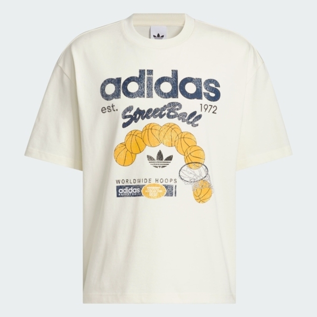 adidas 愛迪達 Adidas 愛迪達 Og Sb Tee KG8151 男女 T恤 運動上衣 休閒短袖 印花 米白