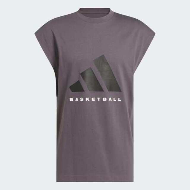 adidas 愛迪達 Adidas 愛迪達 Adi Bb Sl Tee JC7836 男女 背心 運動背心 灰 籃球T恤 純棉