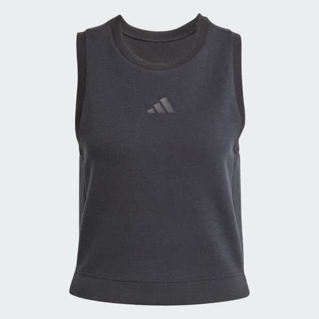 adidas 愛迪達 Adidas 愛迪達 W All Szn Sl Tk JM3733 女 背心 運動背心 黑 亞版 純棉