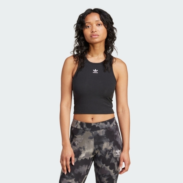 adidas 愛迪達 Adidas Ess Rib Tank IW5736 女 背心 運動背心 黑 亞版