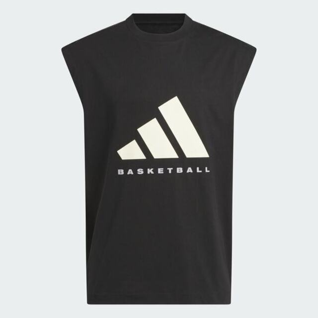 adidas 愛迪達 Adidas 愛迪達 Adidas Sl Tee JX5586 男女 背心 運動背心 黑 籃球T恤 純棉