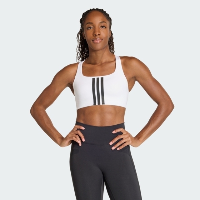 adidas 愛迪達 Adidas 愛迪達 Opt 3s Ms Bra KA0103 女 運動內衣 白 黑 亞版