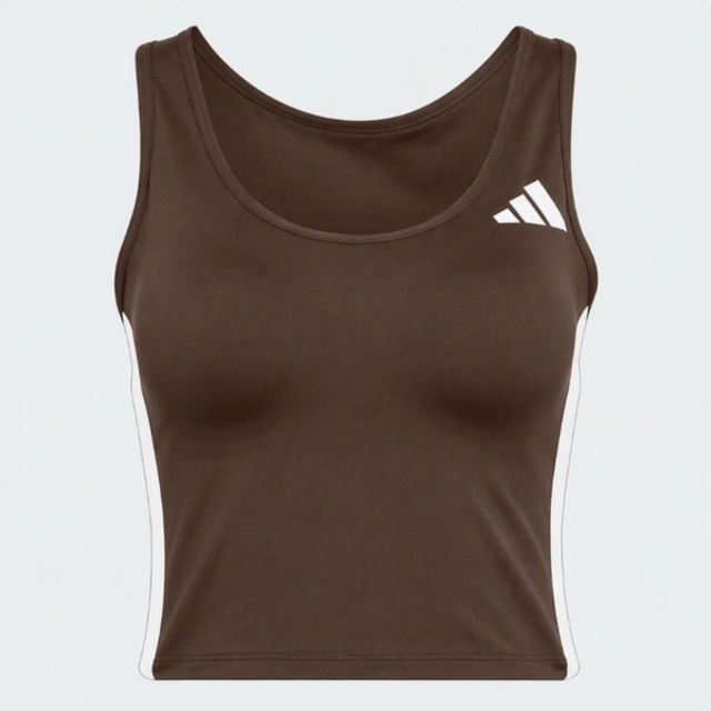 adidas 愛迪達 Adidas 愛迪達 Dly Bra Tank 3s KQ5247 女 背心 運動背心 低強度支撐 吸濕排汗 深棕