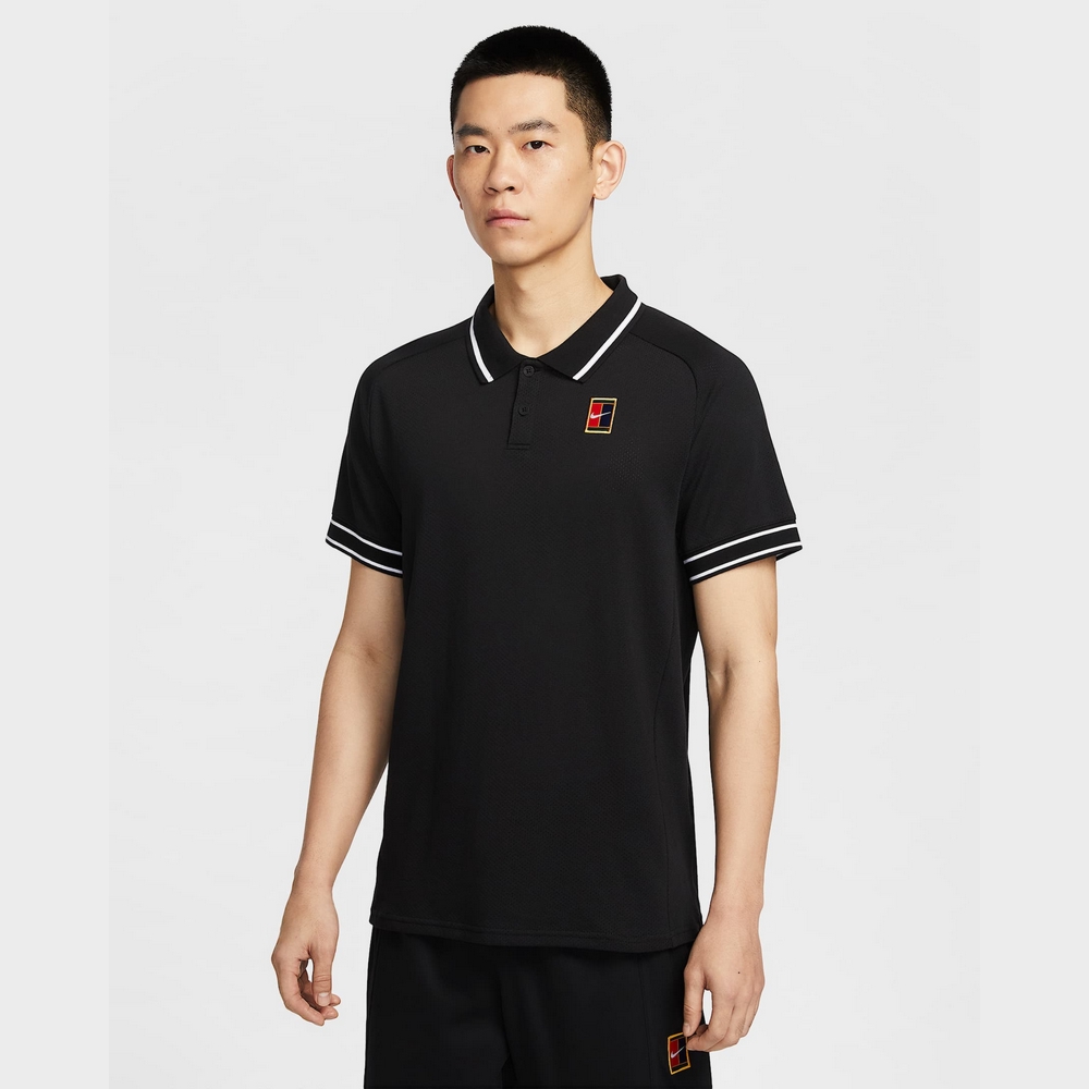 NIKE 耐吉 AS M NKCT HERITAGE POLO 男 短袖POLO 黑色-FQ2102010