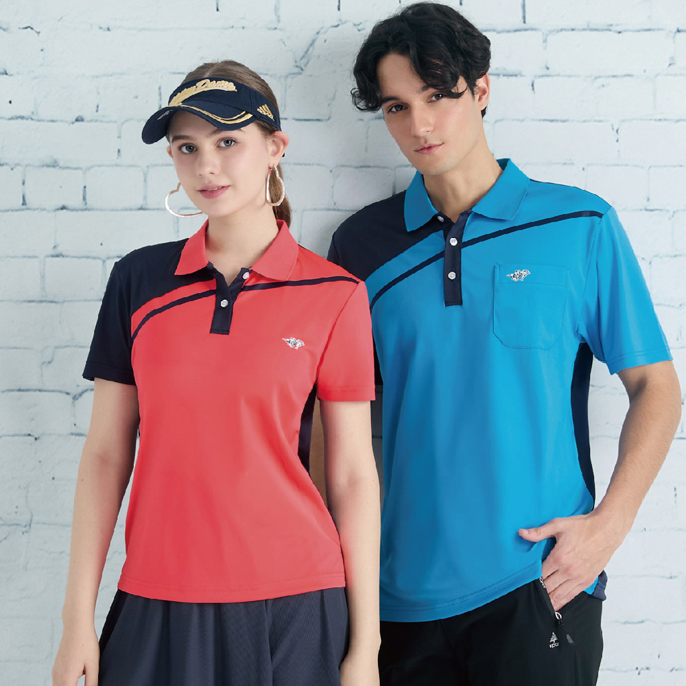 Londa Polo 柔紋雙面平滑女短POLO衫(P267205)玫桔色