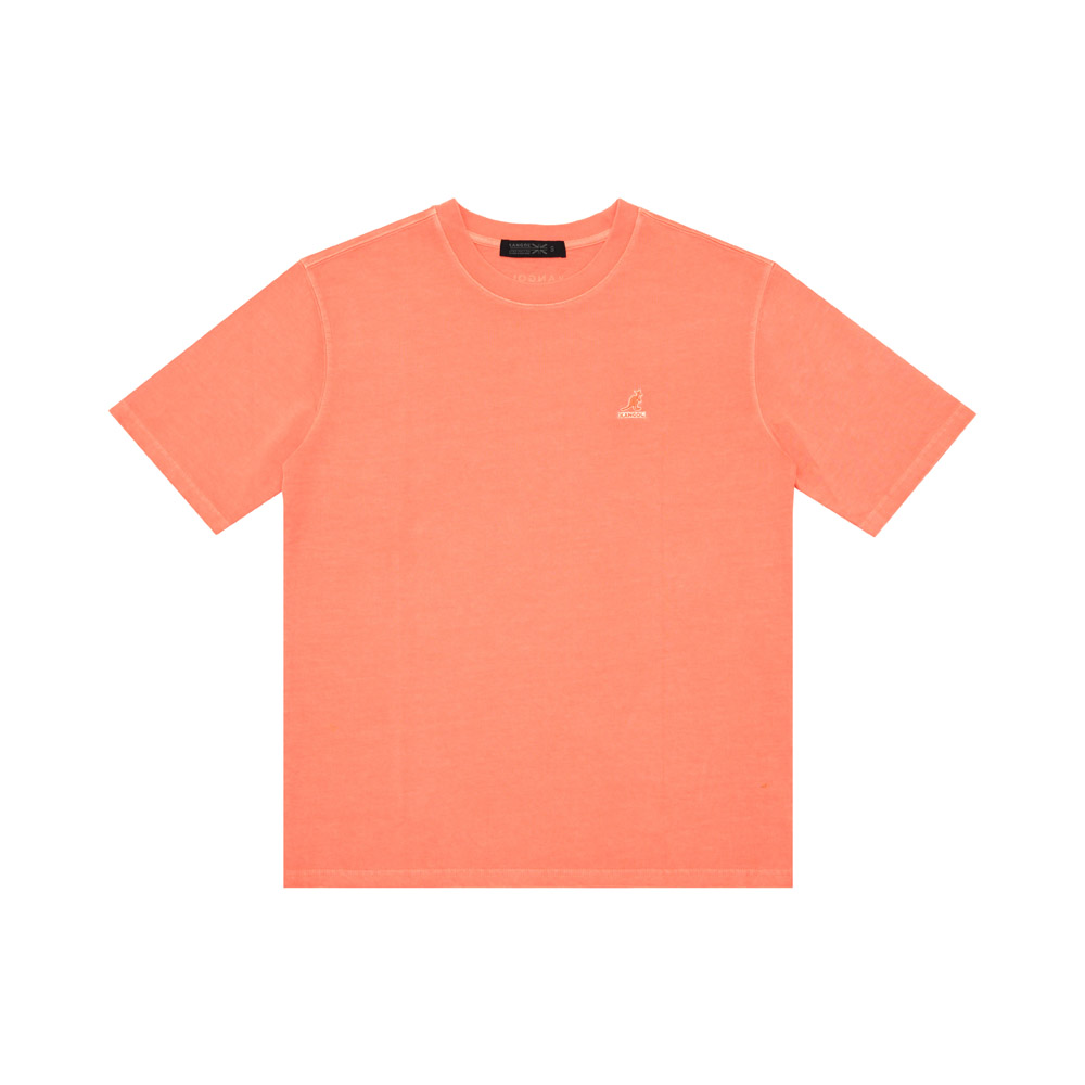 KANGOL 短T 亮橘 刺繡小LOGO 休閒 中性 6225102750