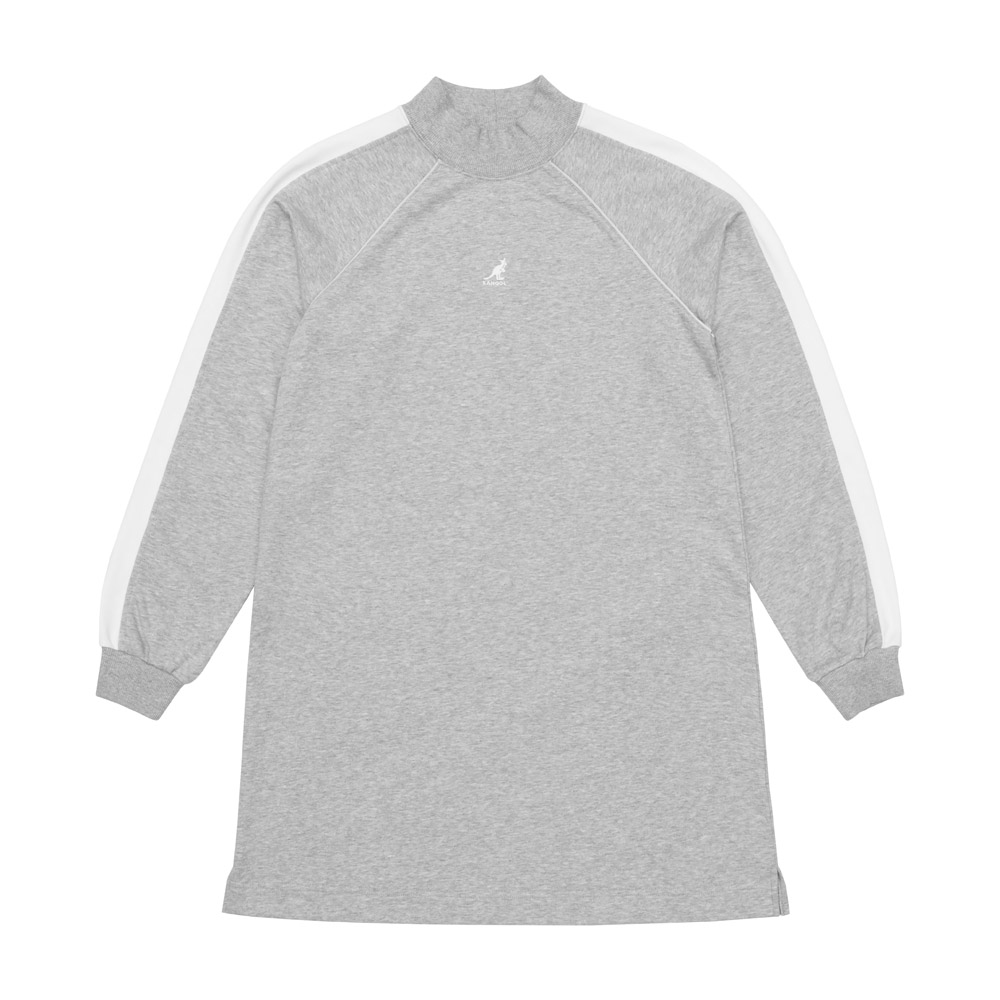 KANGOL 長袖 灰 高領 長版 休閒 女 6252158010