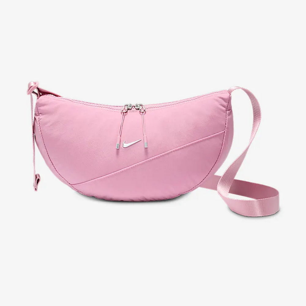 NIKE 耐吉 NK AURA CRESCENT CROSSBODY 中 側背包 半月包 粉色-HQ4370699