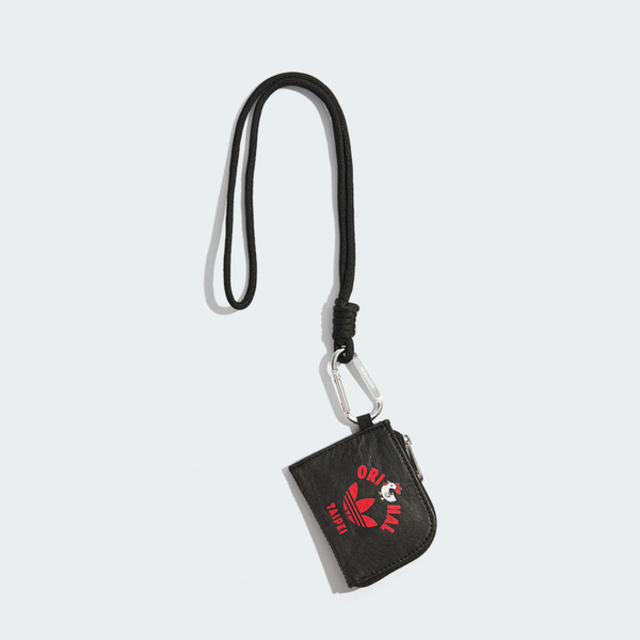 adidas 愛迪達 Adidas 愛迪達 Tw Chkn Lanyard KG3851 零錢包 小包 TAIPEI 台式炸雞排 黑 紅