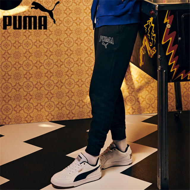 PUMA 彪馬 長褲 基本系列 SQUAD 黑 瘦子 縮口 長褲 男 67897201