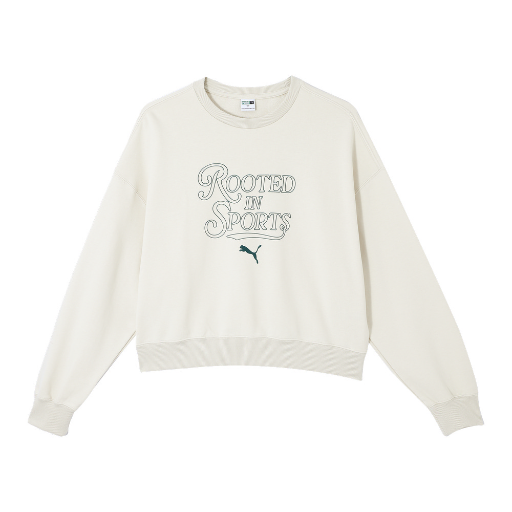 PUMA 彪馬 流行系列Puma Team CC圓領衫(F) 女 圓領套頭衫 63095280