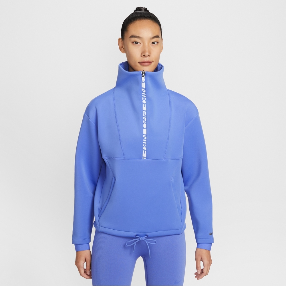 NIKE 耐吉 AS W NP FLC CROP HZ GCEL 女 半開襟上衣 IQ3947570