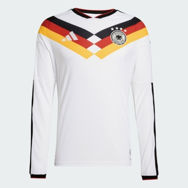 adidas 愛迪達 Adidas 愛迪達 Dfb H Jsy Aul JM1336 男 休閒長袖 白 世界盃 德國 主場 長袖球衣
