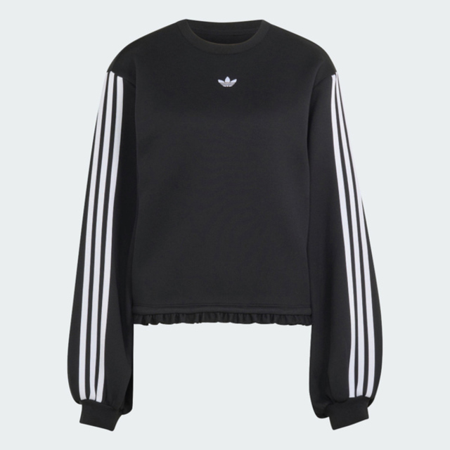 adidas 愛迪達 Adidas 愛迪達 Pleated Sp Crew LG4328 女 長袖上衣 休閒長袖 黑