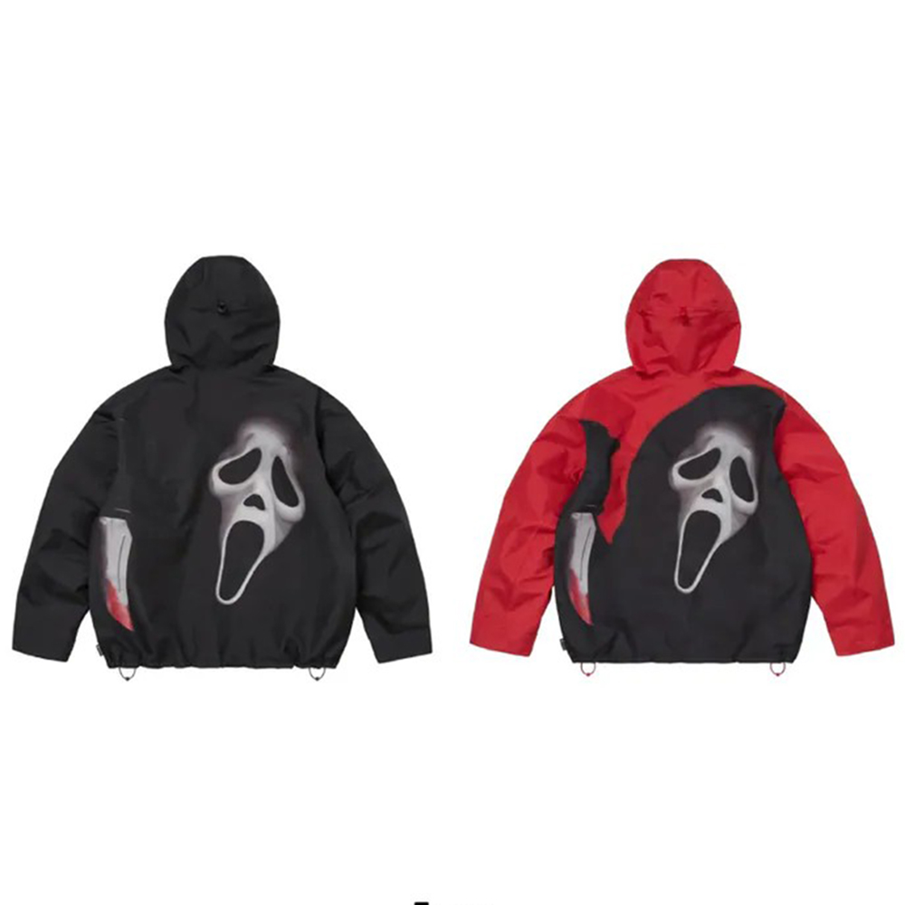 Supreme SS26 Week5 Gore-Tex Ghostface Shell Jacket 防水外套 紅黑 兩色