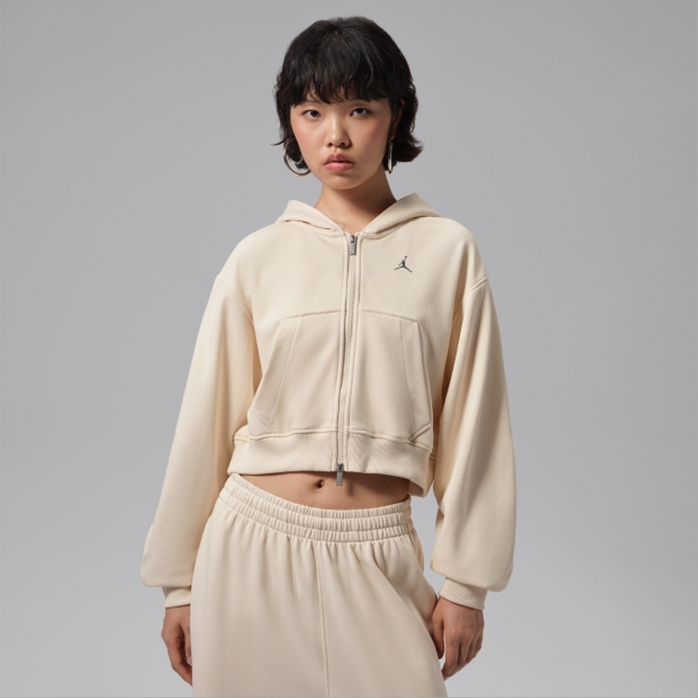 NIKE 耐吉 AS W J BRK FLC MD CRP FZ FT 女 連帽外套 IV7522272