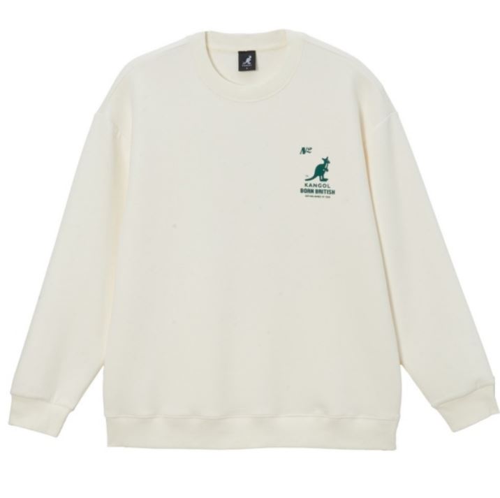 KANGOL KANGOL 大學T 米白 字母LOGO 圓領T 中性 6455103301