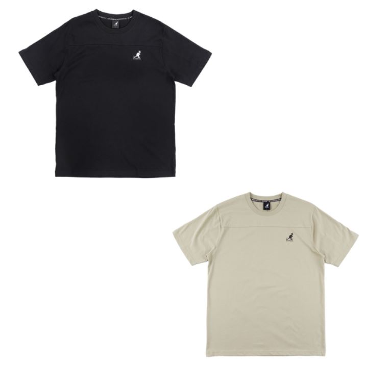 KANGOL KANGOL 短袖 黑 卡其 立體LOGO 涼感 素T 休閒 男 63251020-