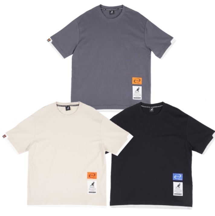 KANGOL KANGOL 短袖 短T 貼標 假兩件 男 63251025-
