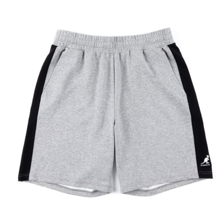 KANGOL KANGOL 短褲 灰 黑條 舒適 針織 短褲 女 6325150111