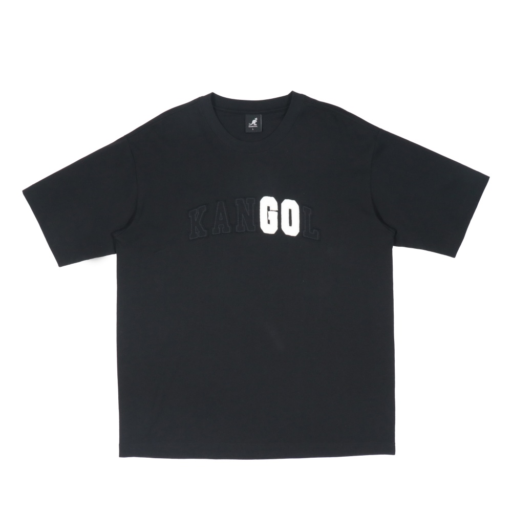 KANGOL KANGOL 中性 黑色 大LOGO 貼布繡花 短T 6525100420