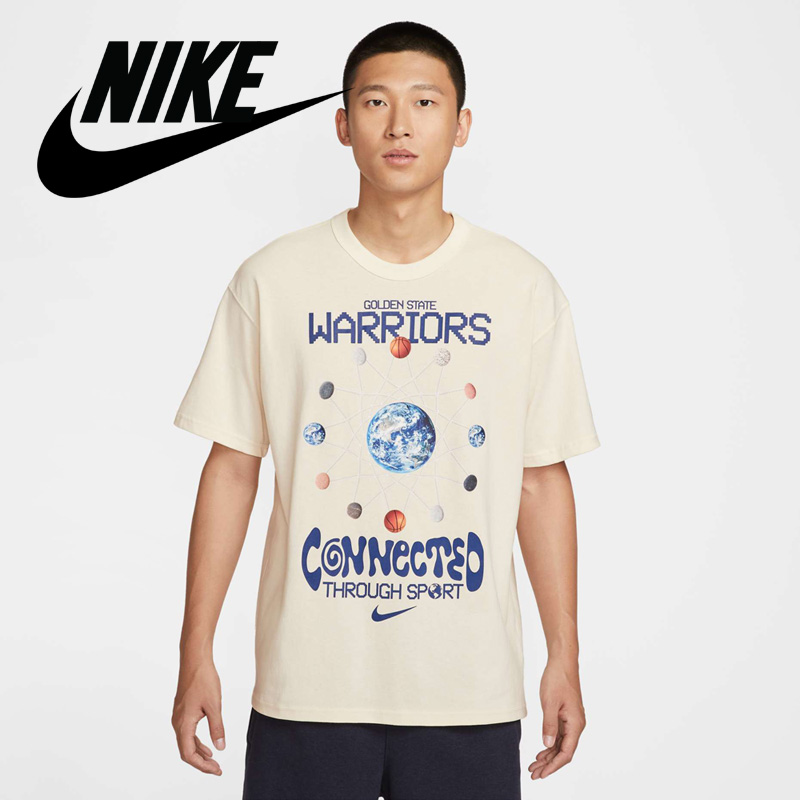 NIKE 耐吉 NIKE 短T CTS OGC ED SS MAX 米色 勇士隊 籃球 短袖 男 HQ1310-901