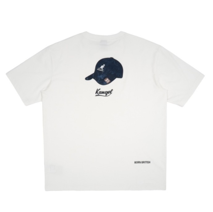 KANGOL KANGOL 短T 白色 後背貼布 棒球帽 短袖 中性 6525101700