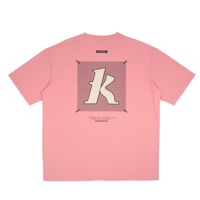 KANGOL KANGOL 短T 粉紅 印花 大LOGO 短袖 中性 6525101641